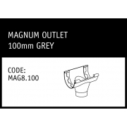 Marley Magnum Outlet 100mm Grey - MAG8.100